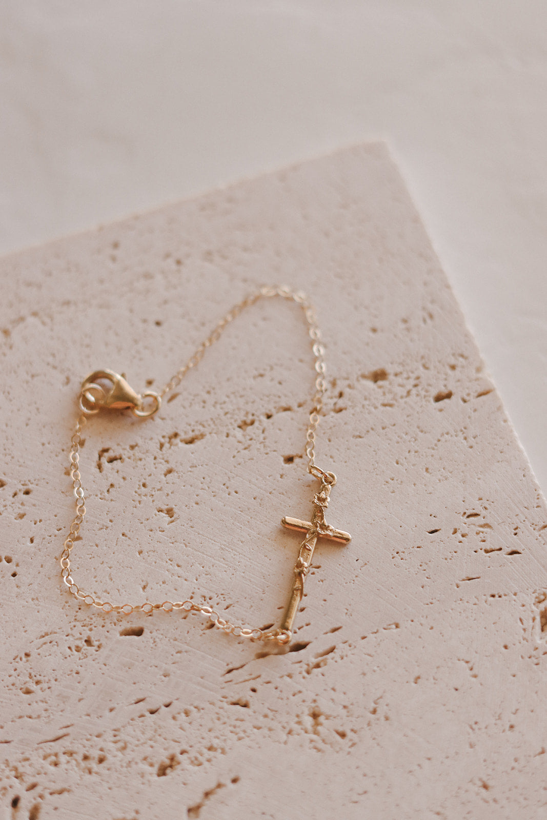 St. Joseph Lily Cross Bracelet