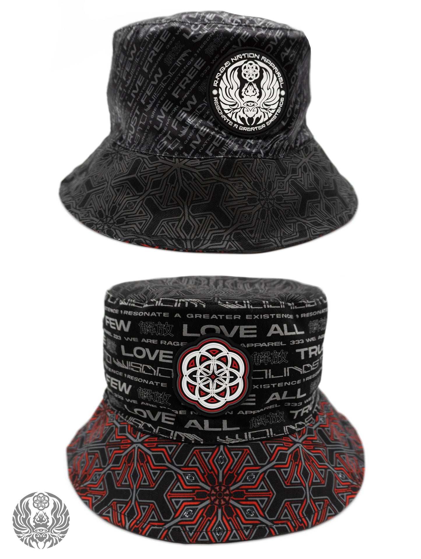 PROTECTED BY INTENT ✦ REVERSIBLE / REFLECTIVE ✦ BUCKET HAT w/ hidden pocket - Concordia Style Boutique