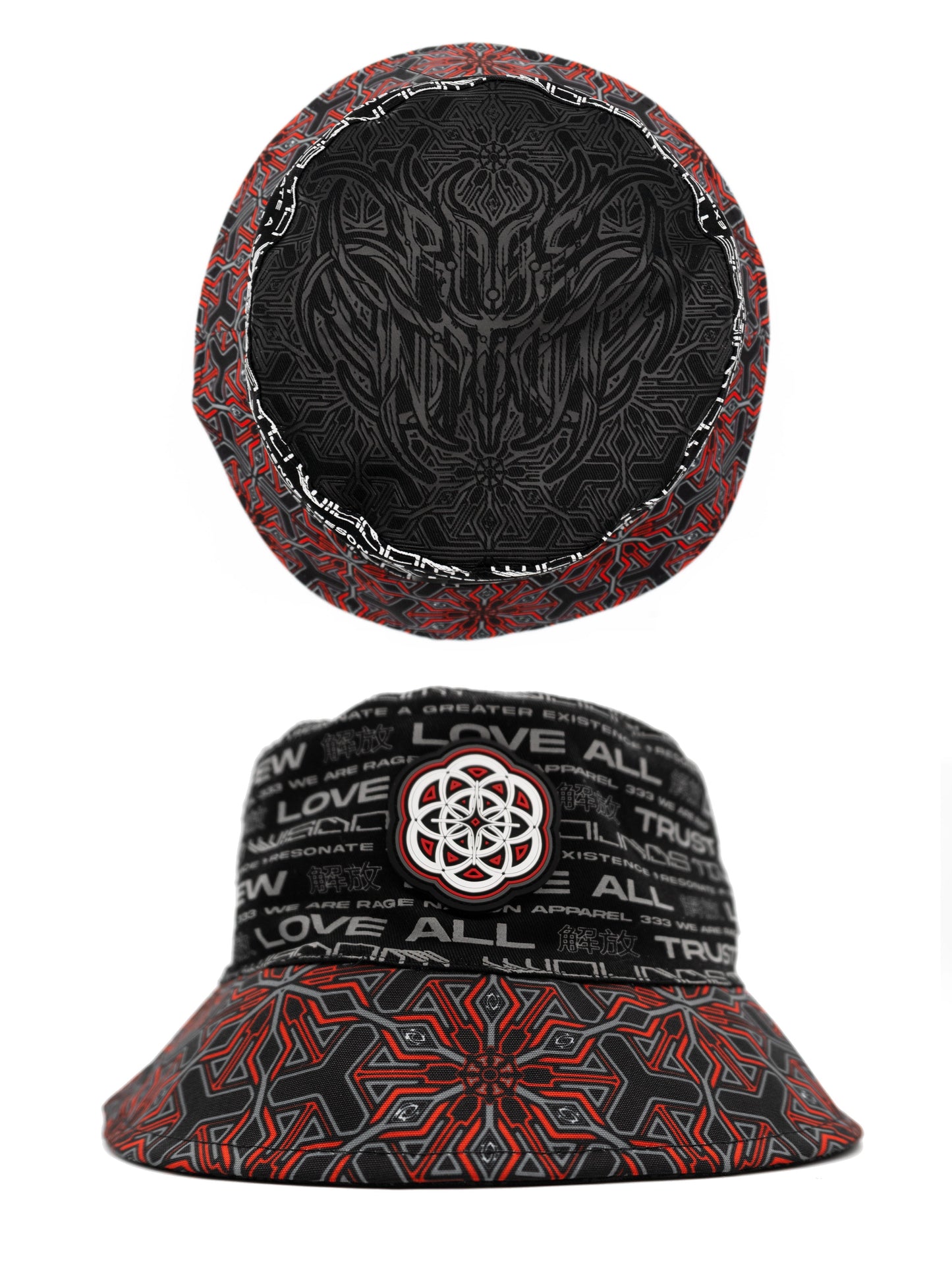 PROTECTED BY INTENT ✦ REVERSIBLE / REFLECTIVE ✦ BUCKET HAT w/ hidden pocket - Concordia Style Boutique