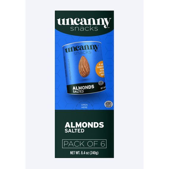 Roasted & Salted Almonds | Can | 1.4 oz | Uncanny - Concordia Style Boutique