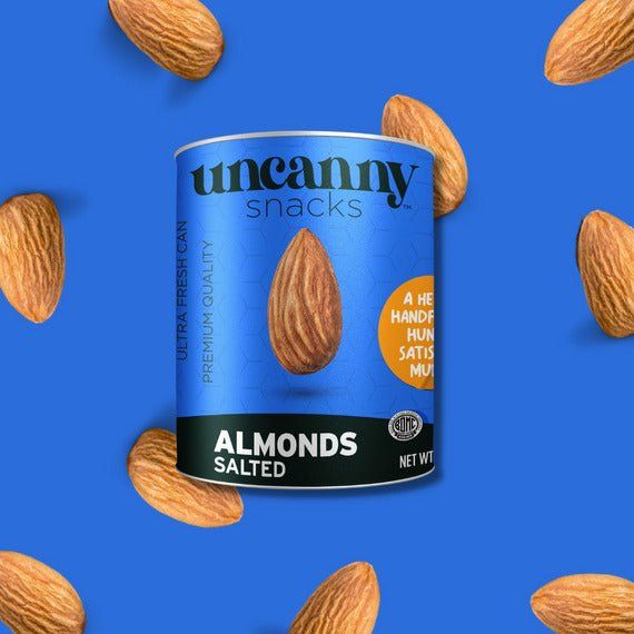 Roasted & Salted Almonds | Can | 1.4 oz | Uncanny - Concordia Style Boutique
