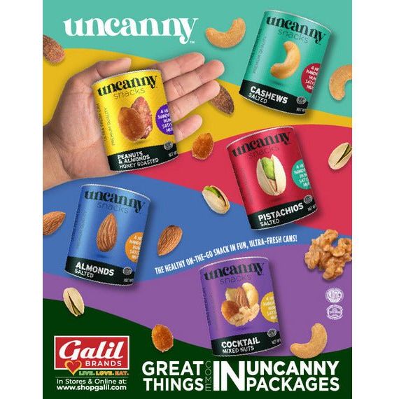 Roasted & Salted Almonds | Can | 1.4 oz | Uncanny - Concordia Style Boutique
