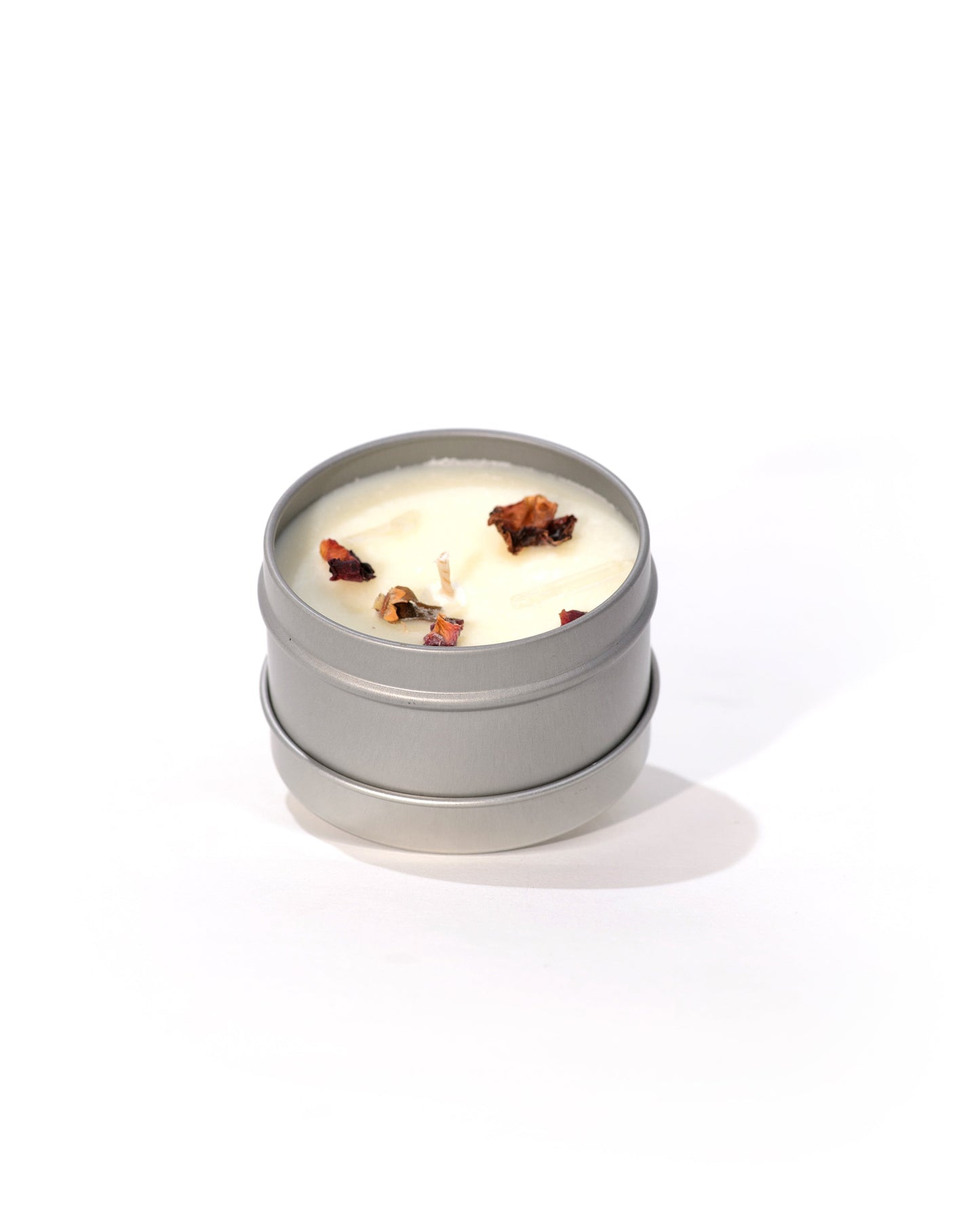 Roses Ritual Candle with Quartz and Herbs - Concordia Style Boutique
