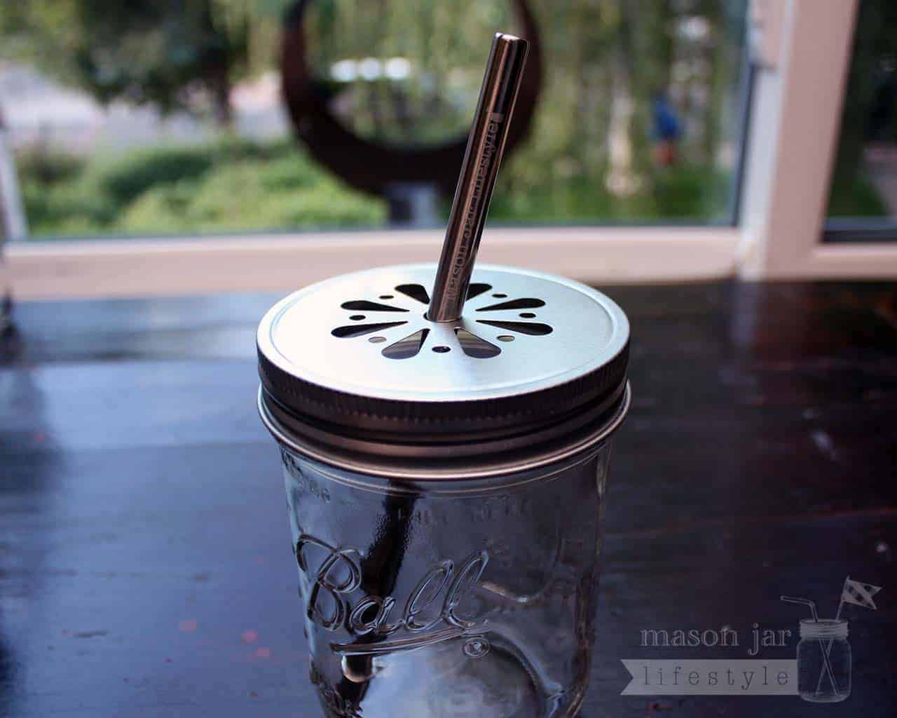 Medium Safer Rounded End Stainless Steel Straw for Pint Mason Jars - Concordia Style Boutique