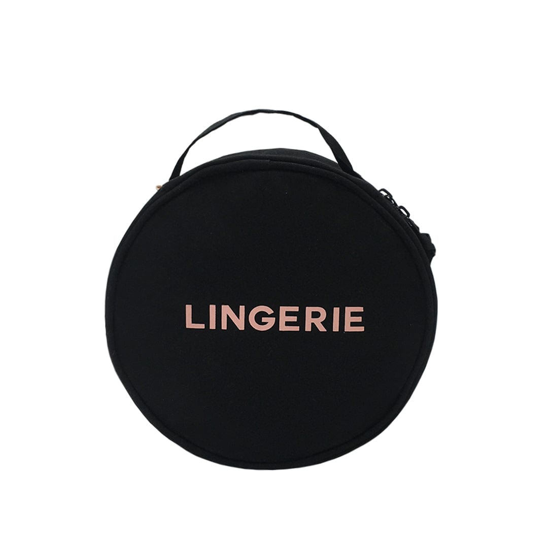 Round Lingerie Case, Black - Concordia Style Boutique
