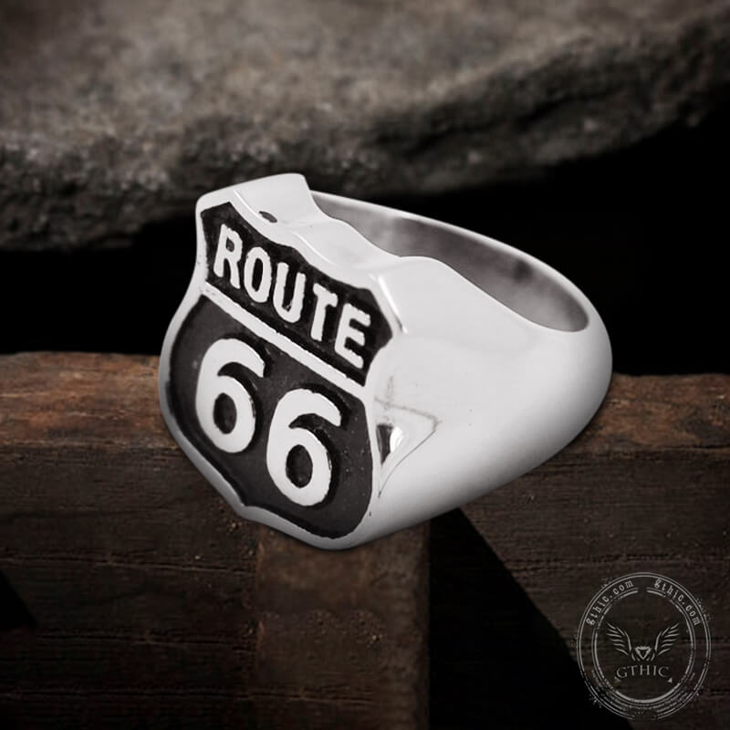 Route 66 Stainless Steel Ring