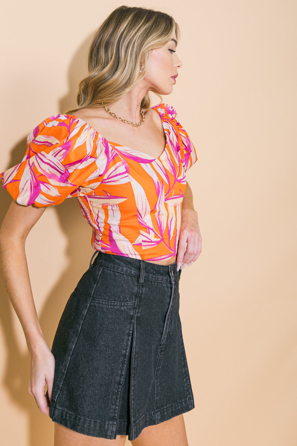 A WORLD OF GOOD WOVEN CROP TOP - Concordia Style Boutique