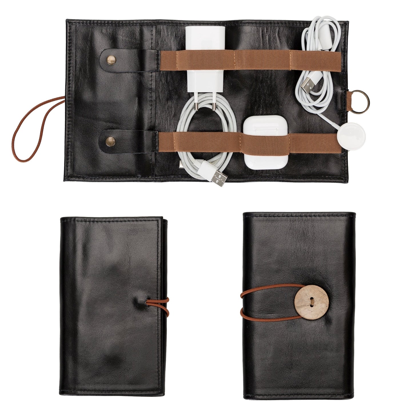Salida Travel Pouch and Premium Leather Cable Organizer - Concordia Style Boutique