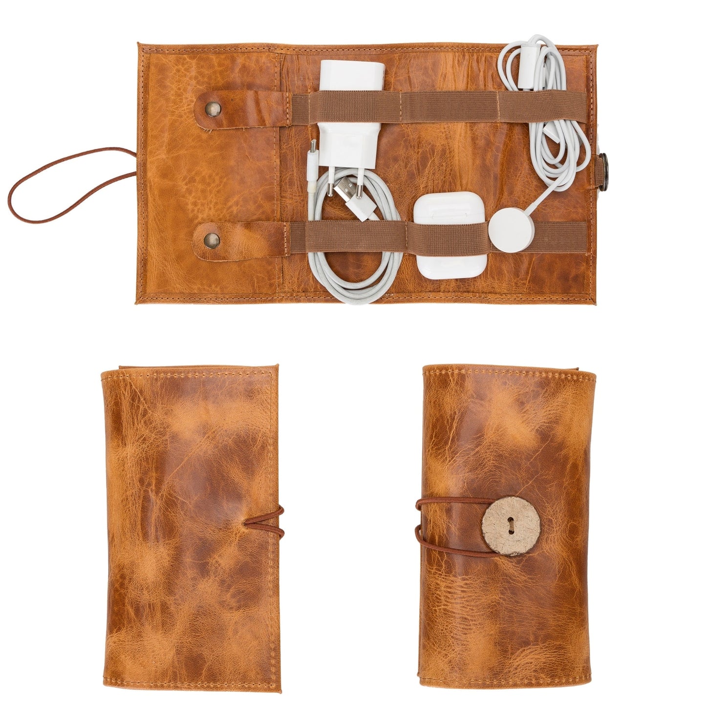Salida Travel Pouch and Premium Leather Cable Organizer - Concordia Style Boutique