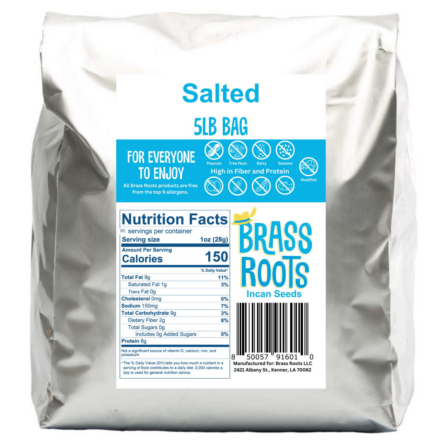 5lb Salted Bag - Concordia Style Boutique