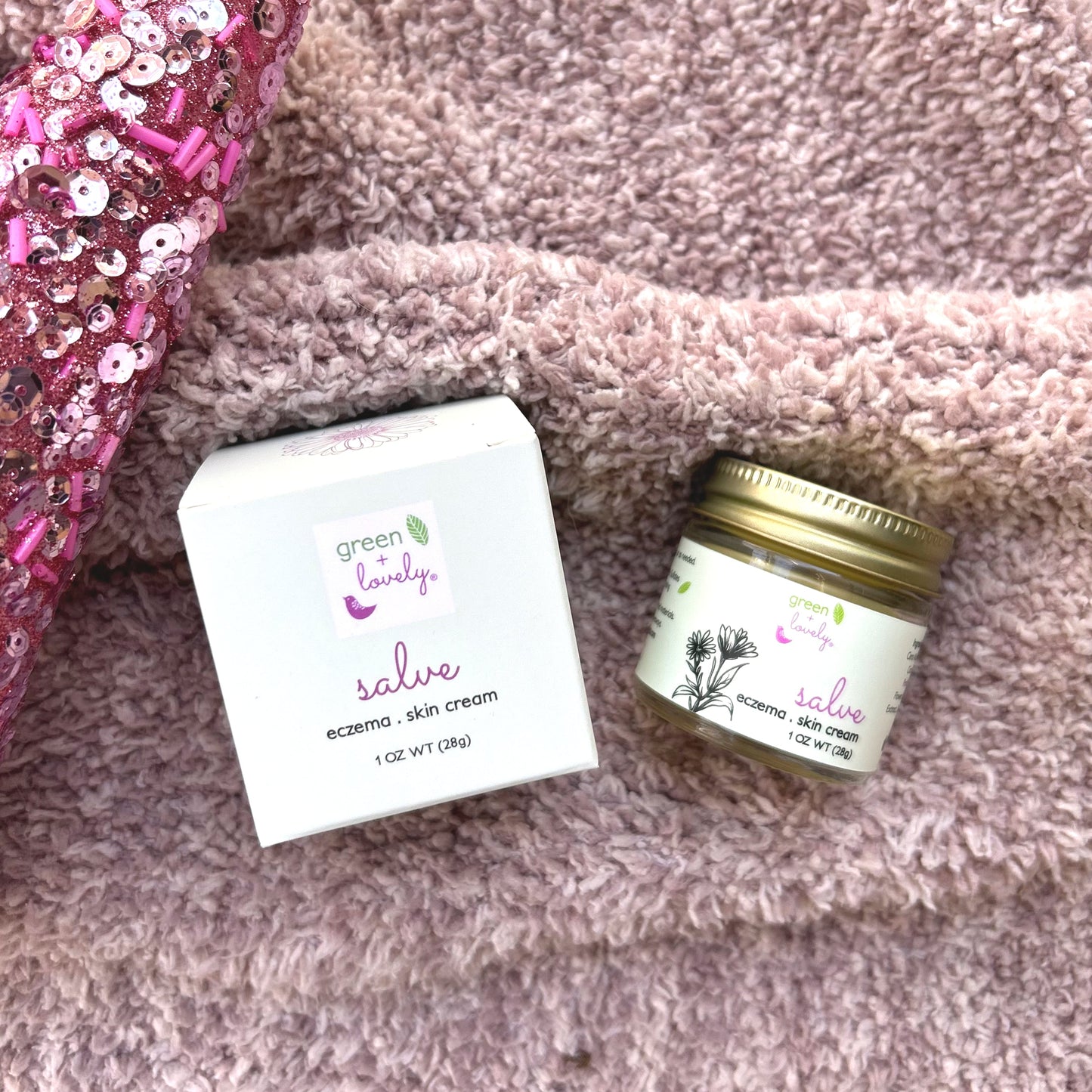 Salve with added Comfrey, Healing, Organic Skin Cream {glass} - Concordia Style Boutique