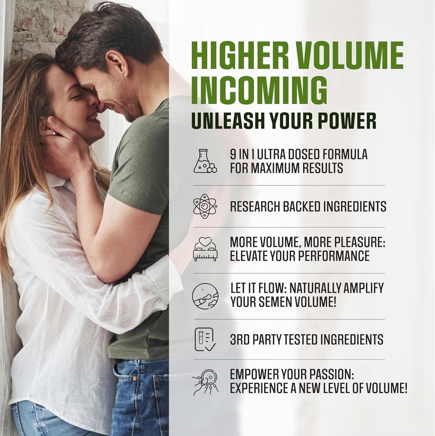 Semen Volume Booster for Men – Size, Stamina & Load Support