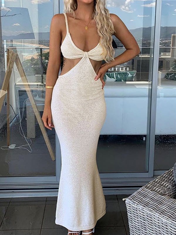 Sexy Cutout Backless Slip Maxi Dress - Concordia Style Boutique