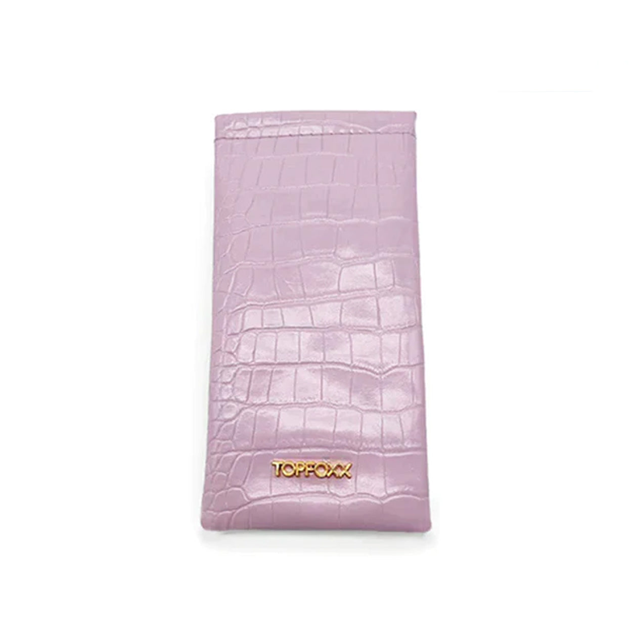 Lilac Faux Croco Soft Pouch - Concordia Style Boutique