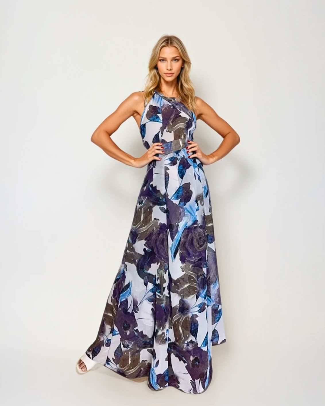 Show Skirt - Sapphire Bloom - Concordia Style Boutique