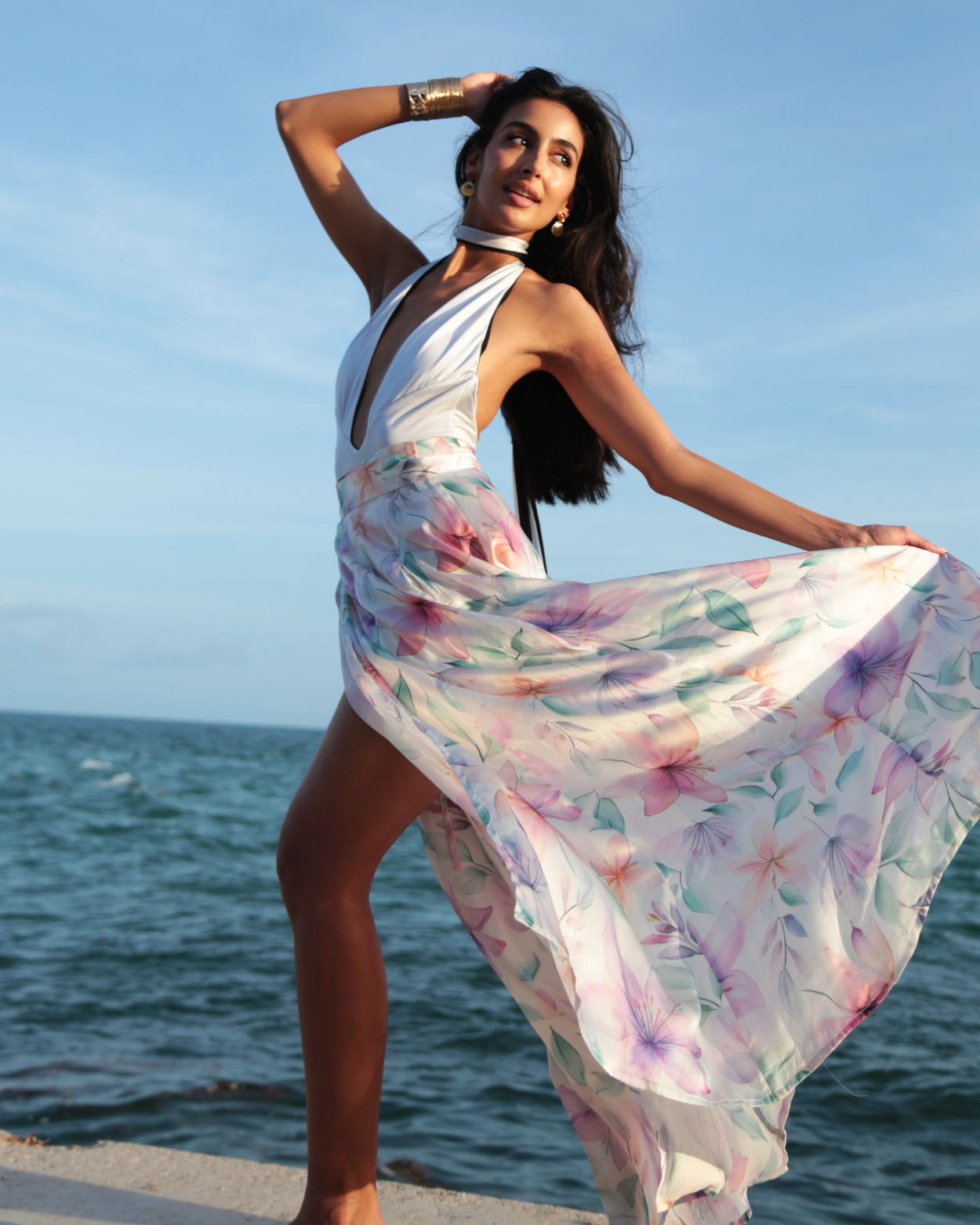 Show Skirt - Violet Bloom - Concordia Style Boutique