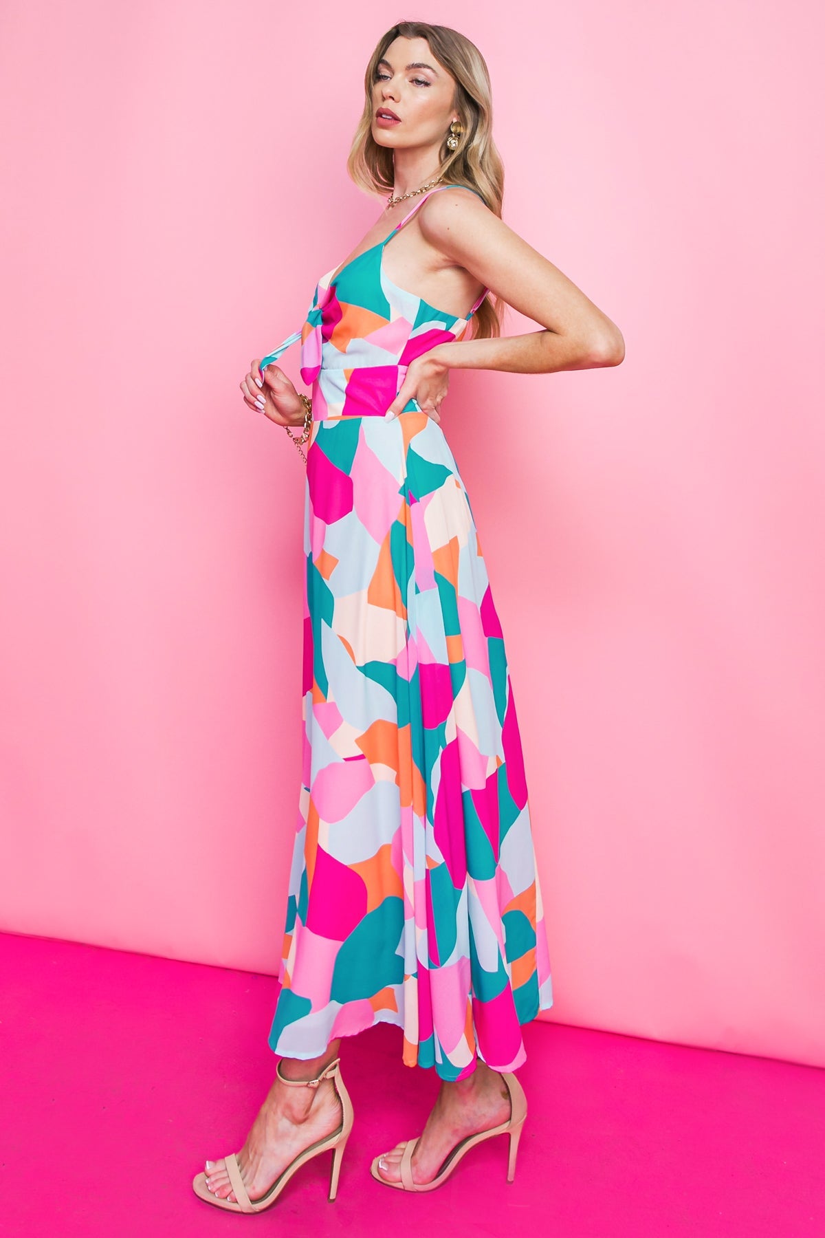 BLUE OCEAN BEACH WOVEN MIDI DRESS - Concordia Style Boutique