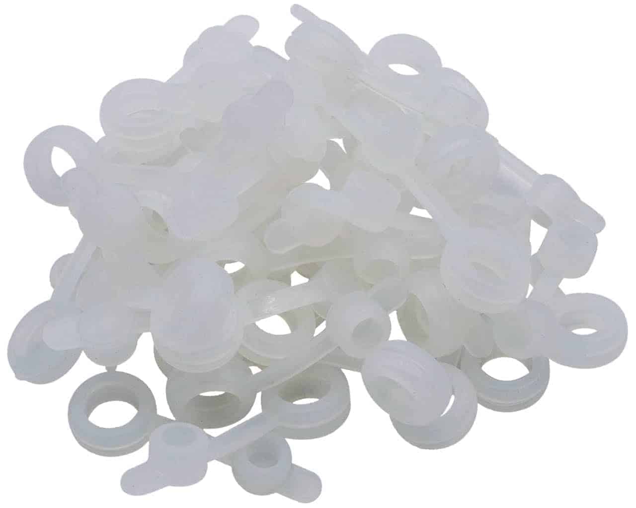 Silicone Straw Hole Grommets with Plugs for Mason Jar Lids 40 Pack - Concordia Style Boutique