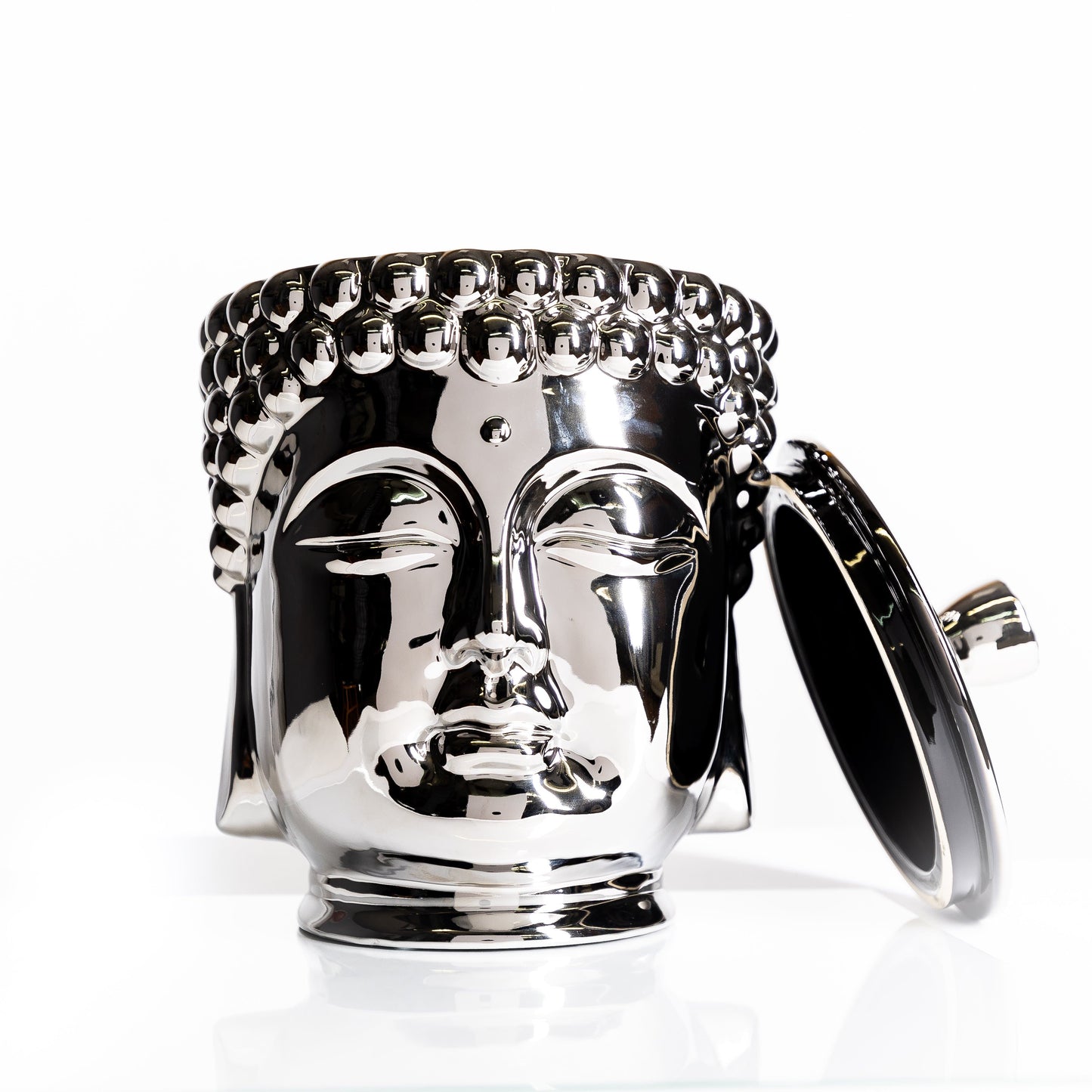 Silver Grande Buddha Candle - Concordia Style Boutique