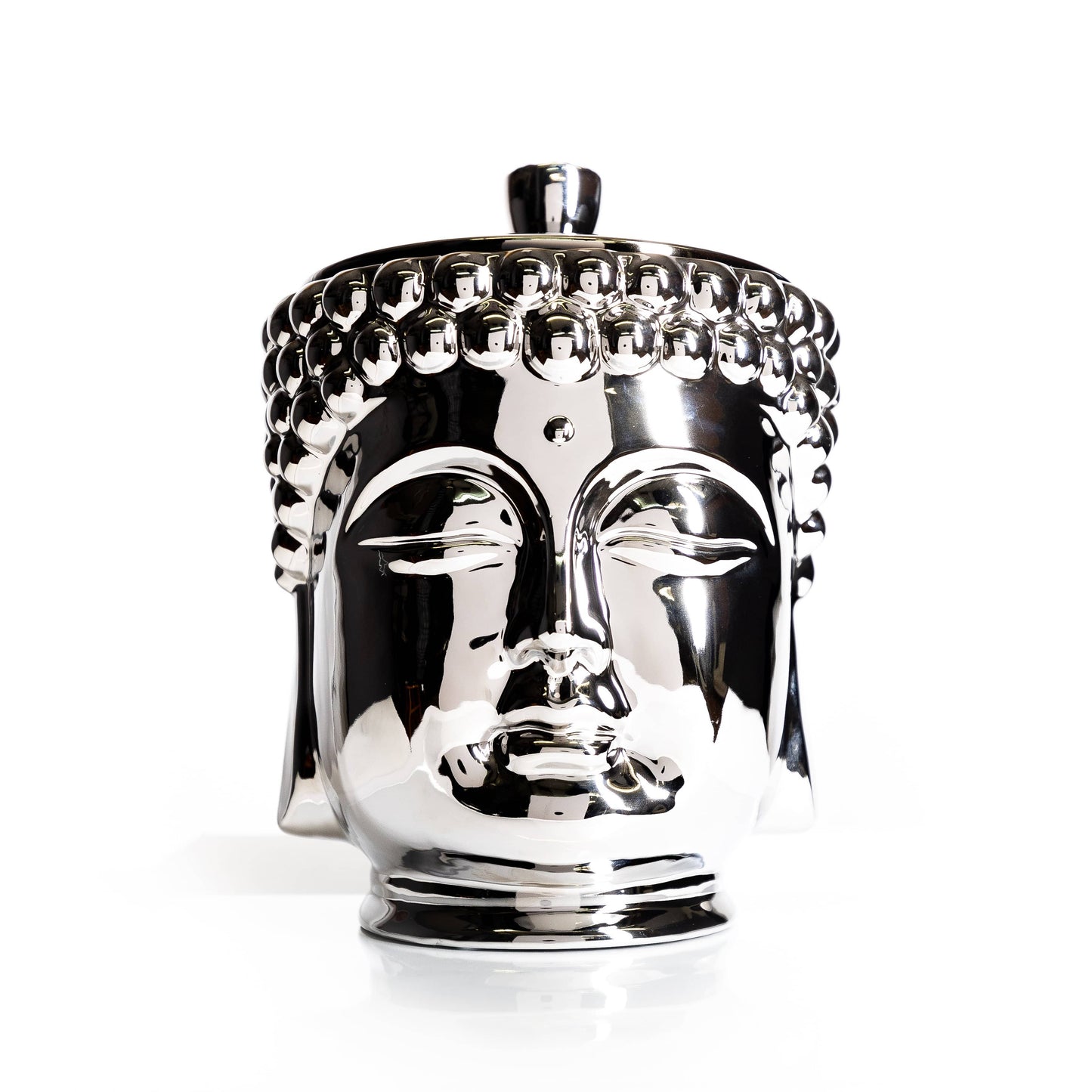 Silver Grande Buddha Candle - Concordia Style Boutique
