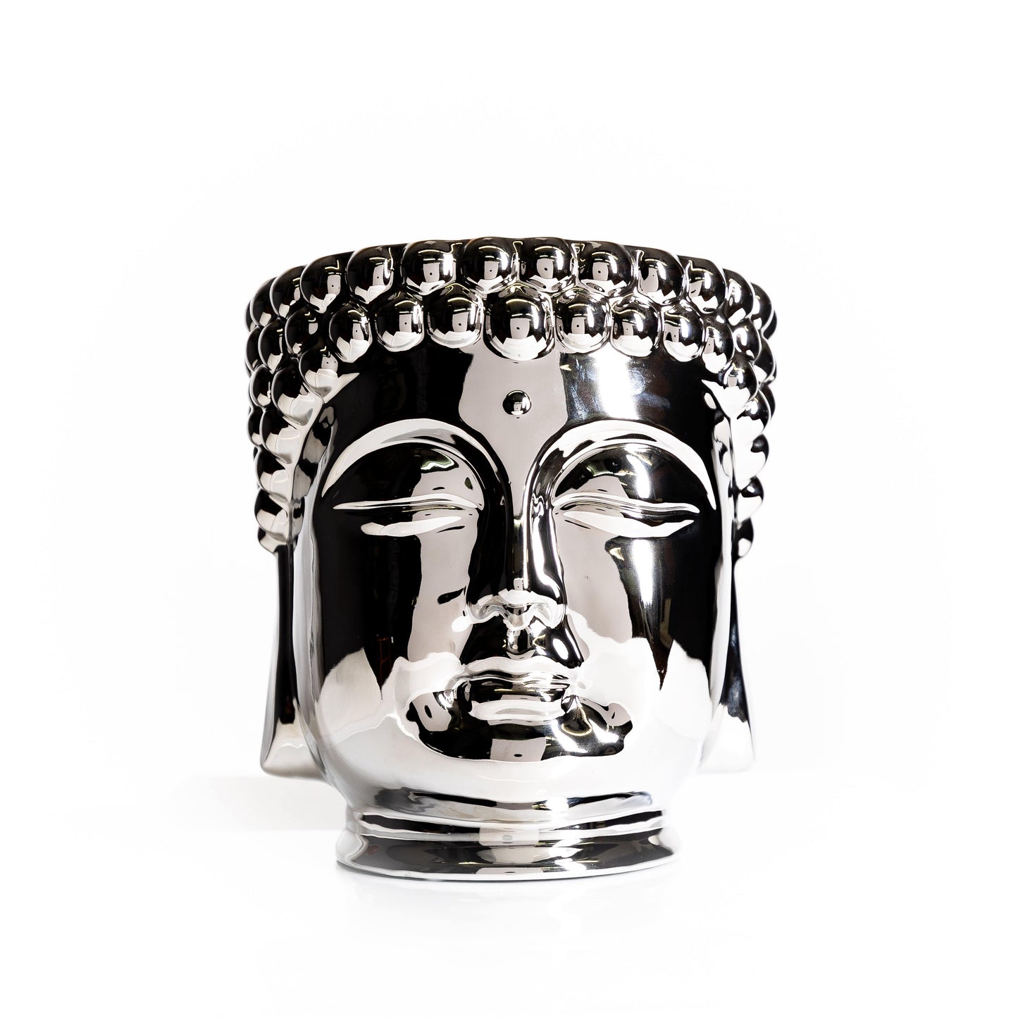 Silver Grande Buddha Candle - Concordia Style Boutique