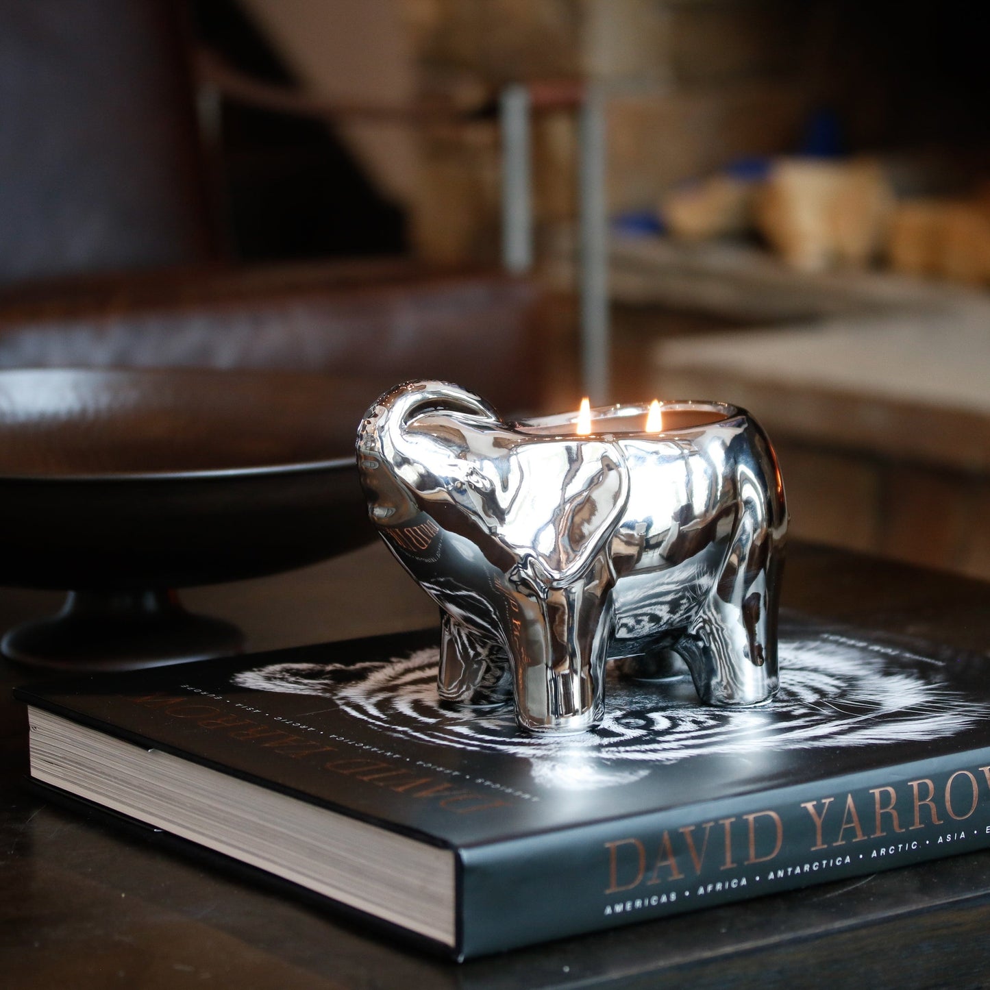 Silver Elephant Candle - Concordia Style Boutique