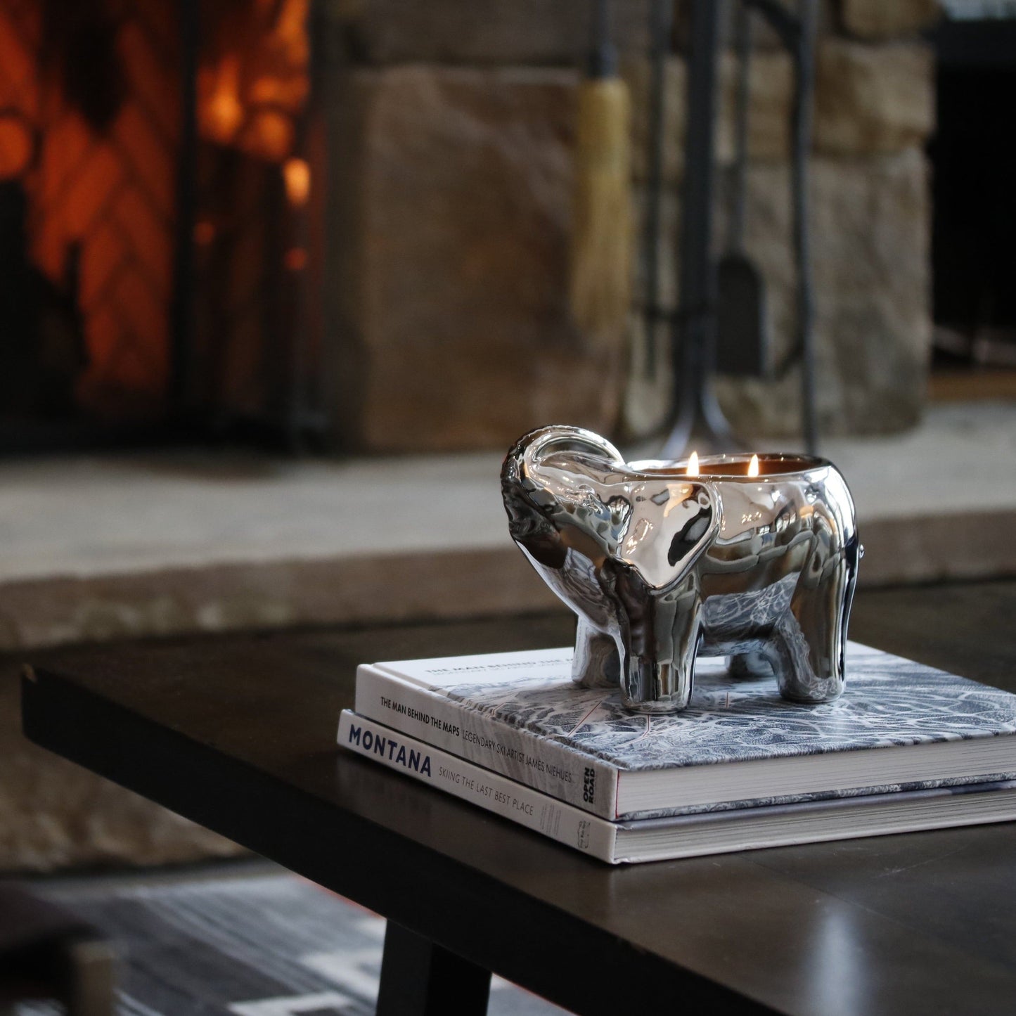 Silver Elephant Candle - Concordia Style Boutique