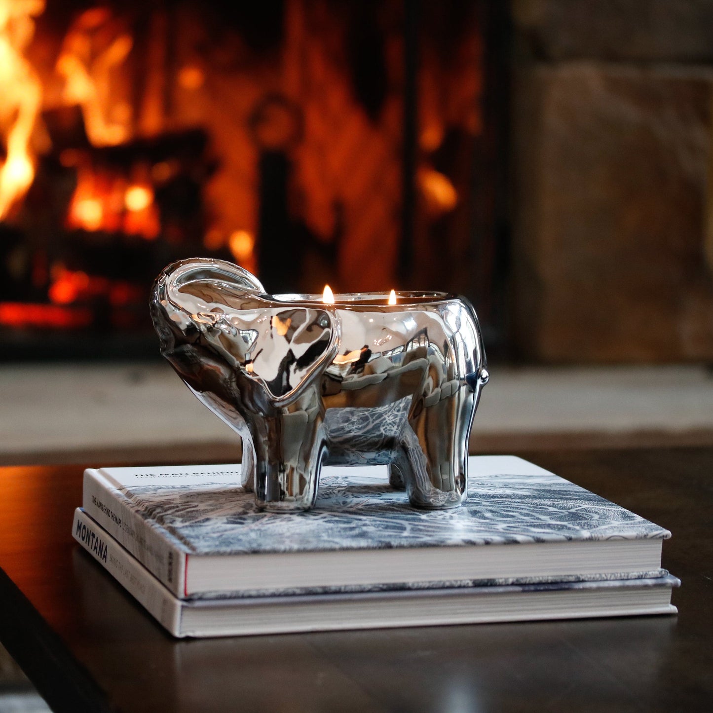 Silver Elephant Candle - Concordia Style Boutique
