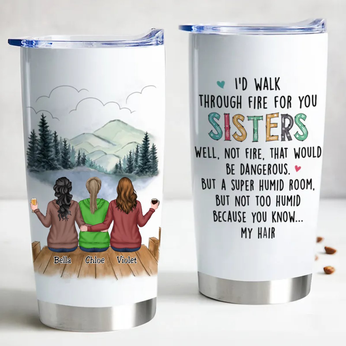 Personalized Insulated Tumbler - 20 oz - "Sisters Forever " - Personalized Gift - Premium Insulated Tumbler from Concordia Style Boutique - Just $29.20! Shop now at Concordia Style Boutique