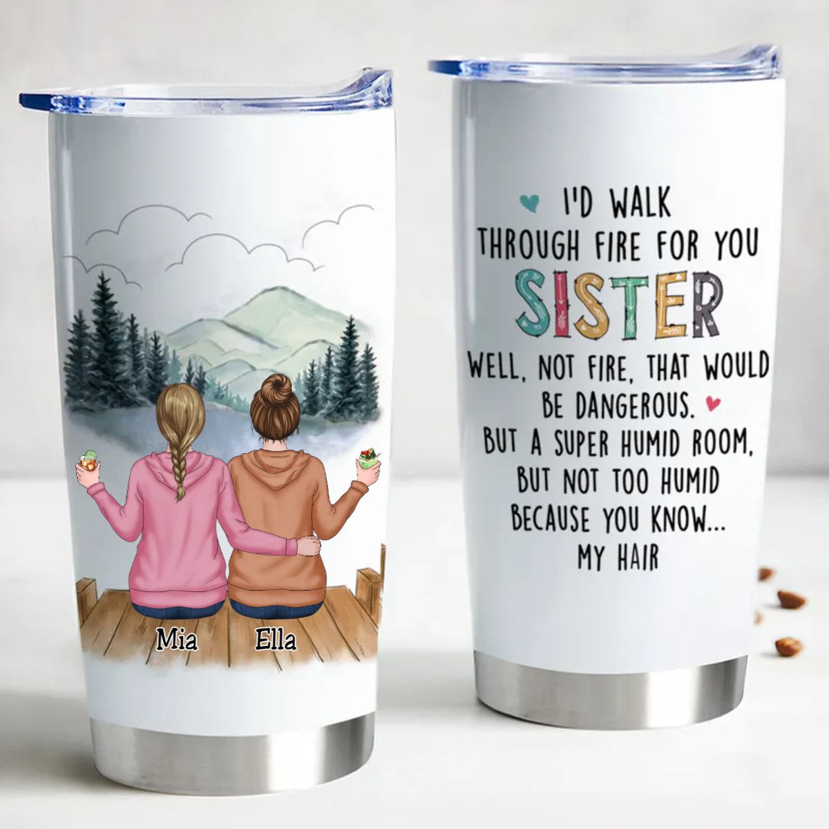 Personalized Insulated Tumbler - 20 oz - "Sisters Forever " - Personalized Gift - Premium Insulated Tumbler from Concordia Style Boutique - Just $29.20! Shop now at Concordia Style Boutique