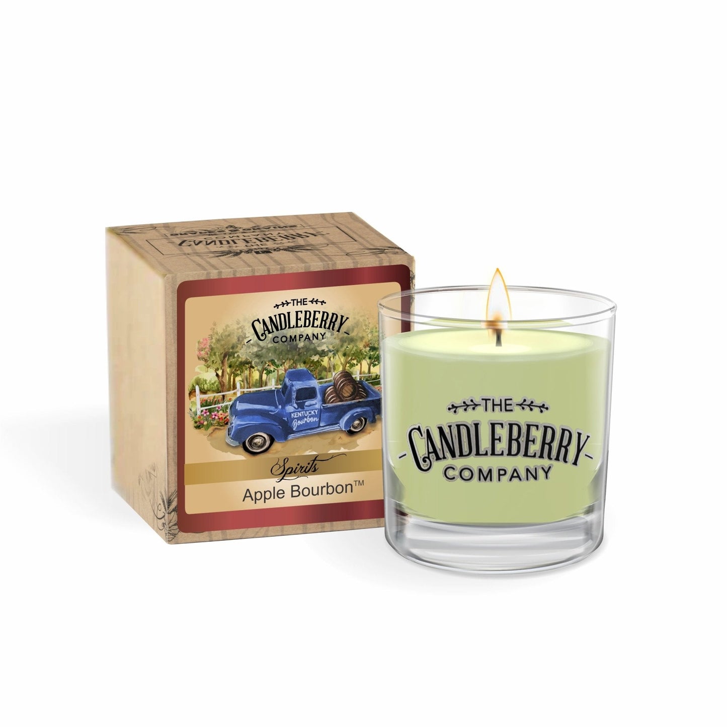 SPIRITS - Apple Bourbon™, Rocks Glass Candle (Collective) - Concordia Style Boutique