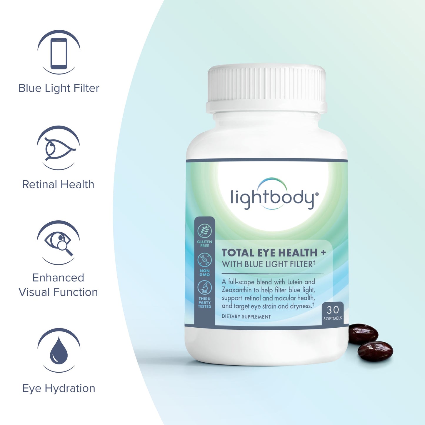 Lightbody® Total Eye Health + Blue Light Filter Supplement - Concordia Style Boutique
