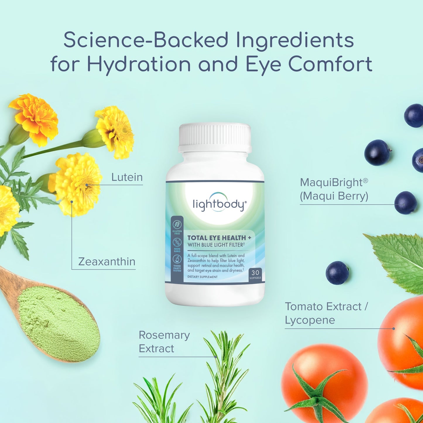 Lightbody® Total Eye Health + Blue Light Filter Supplement - Concordia Style Boutique