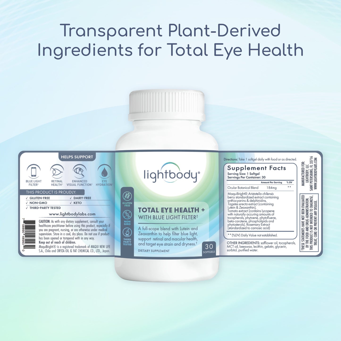 Lightbody® Total Eye Health + Blue Light Filter Supplement - Concordia Style Boutique