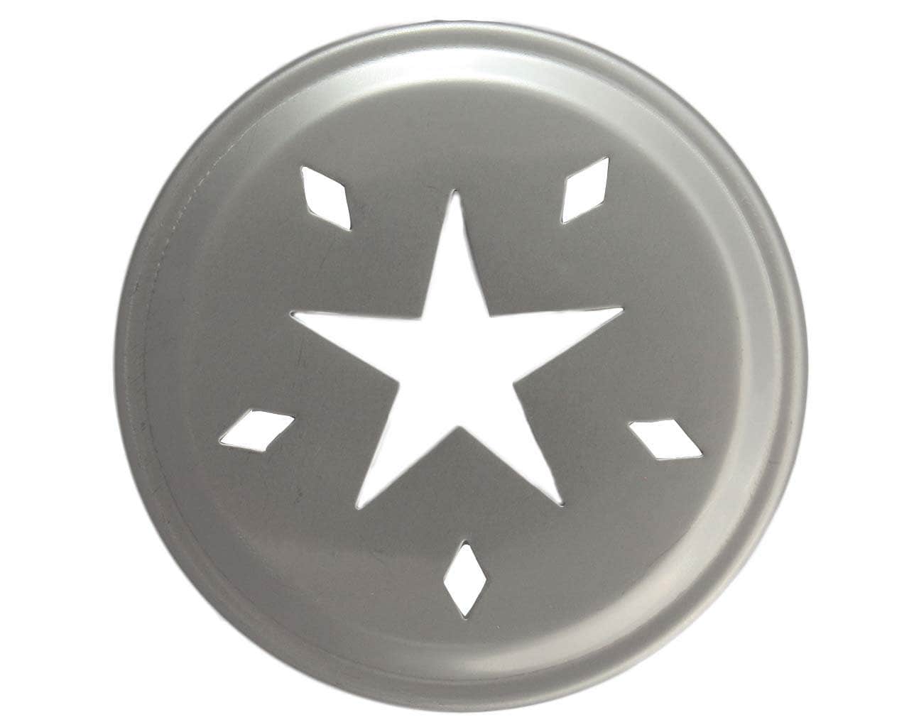 Star Cutout Stainless Steel Lid Inserts for Regular Mouth Mason Jars 10 Pack - Concordia Style Boutique