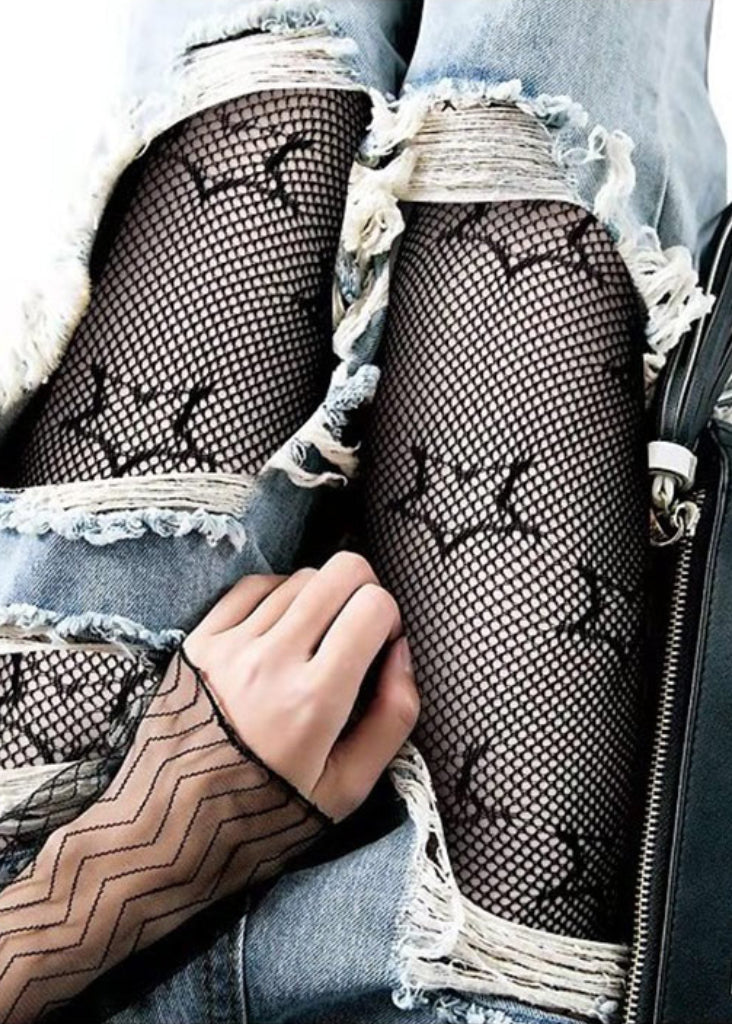 Star Fishnet Tights - Concordia Style Boutique