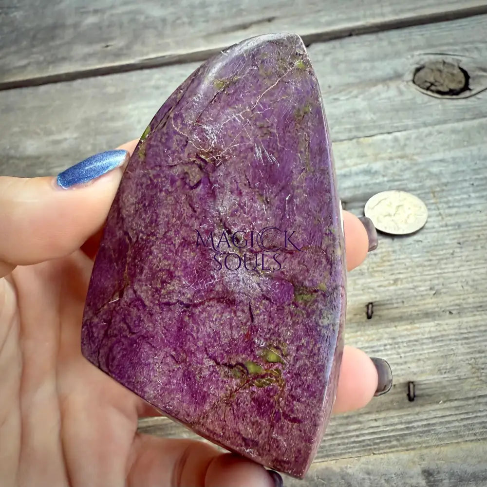Stichtite with Serpentine Atlantisite Freeform – Barberton, South Africa