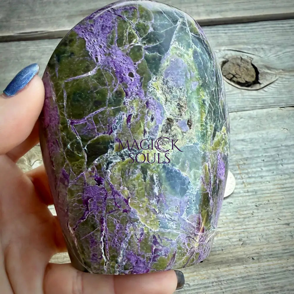 Stichtite with Serpentine Atlantisite Freeform – Barberton, South Africa