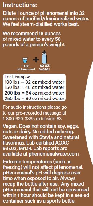 pHenomenal Water Sweet Tea Flavor 32 Oz Concentrate - Makes 8 Gallons - Concordia Style Boutique