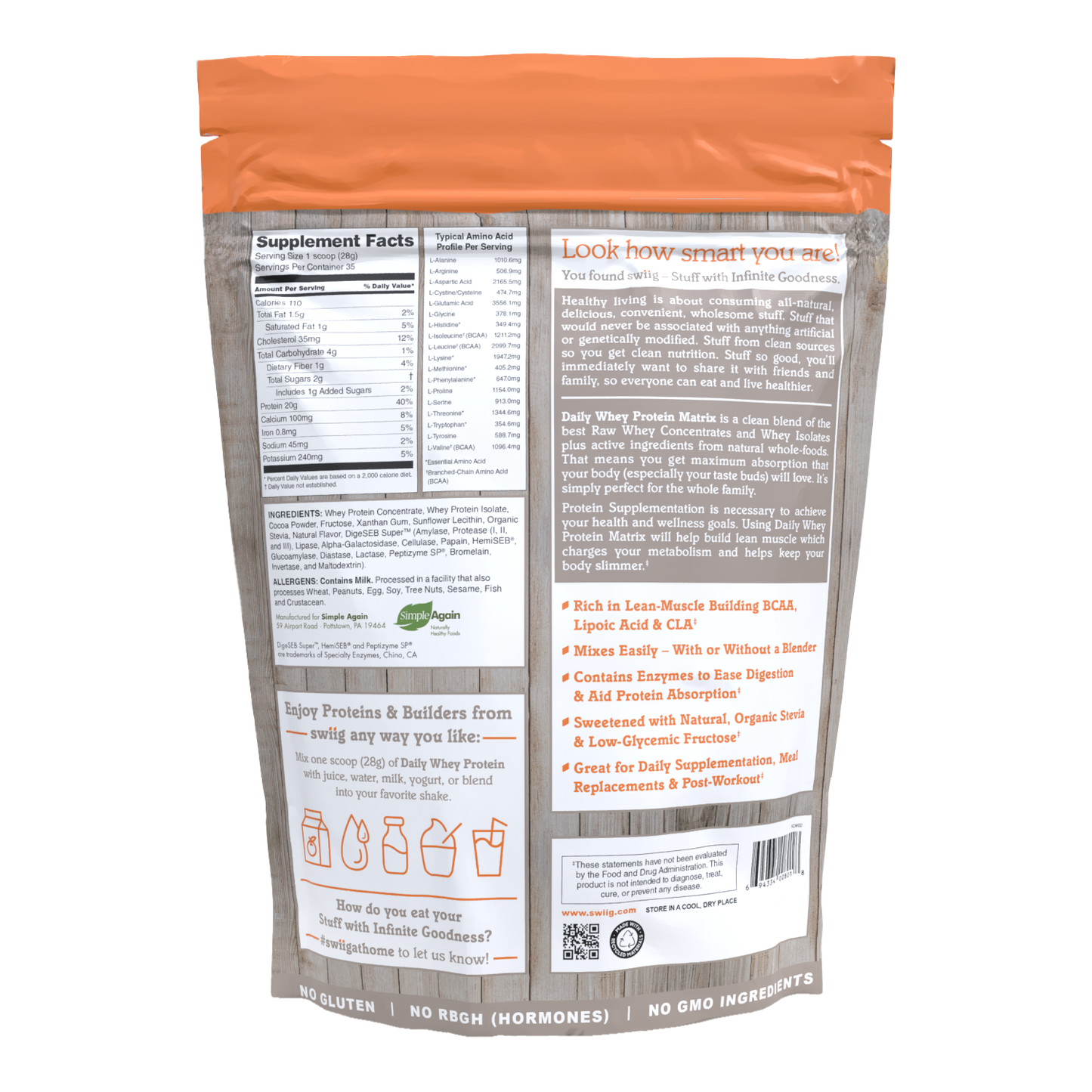 Chocolate Daily Whey Protein Matrix - Concordia Style Boutique