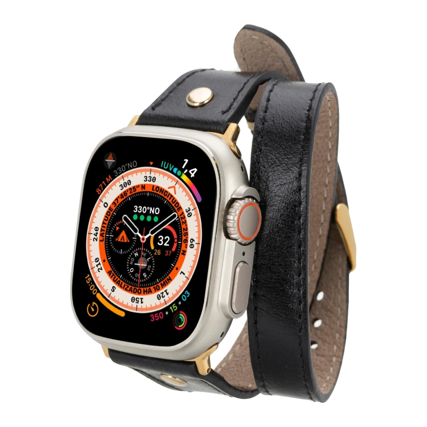Syracuse Double Tour Leather Bands for Apple Watch 9, Ultra 2 and SE - Concordia Style Boutique