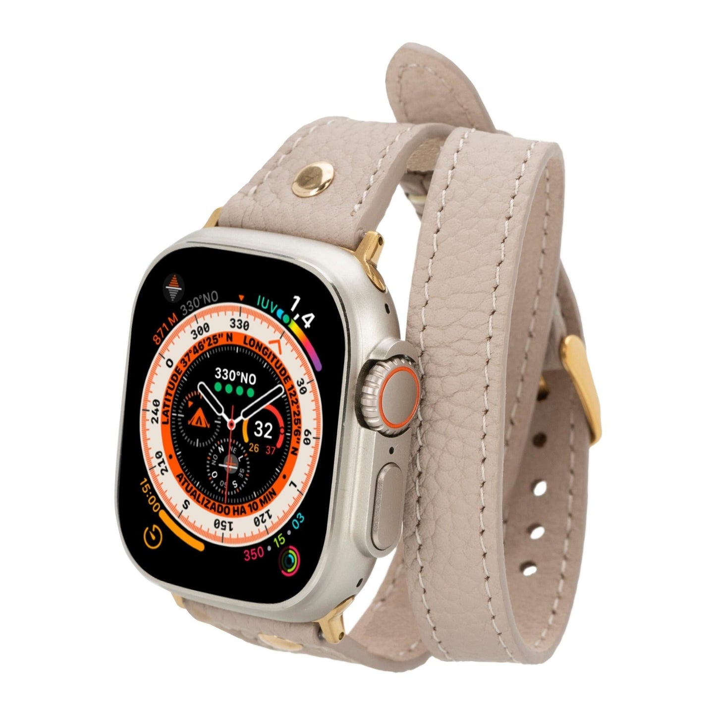 Syracuse Double Tour Leather Bands for Apple Watch 9, Ultra 2 and SE - Concordia Style Boutique