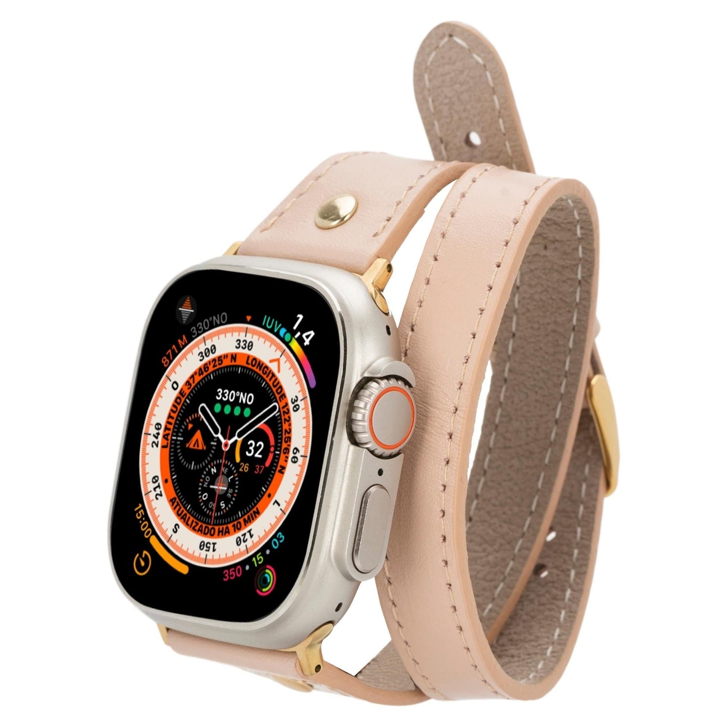 Syracuse Double Tour Leather Bands for Apple Watch 9, Ultra 2 and SE - Concordia Style Boutique