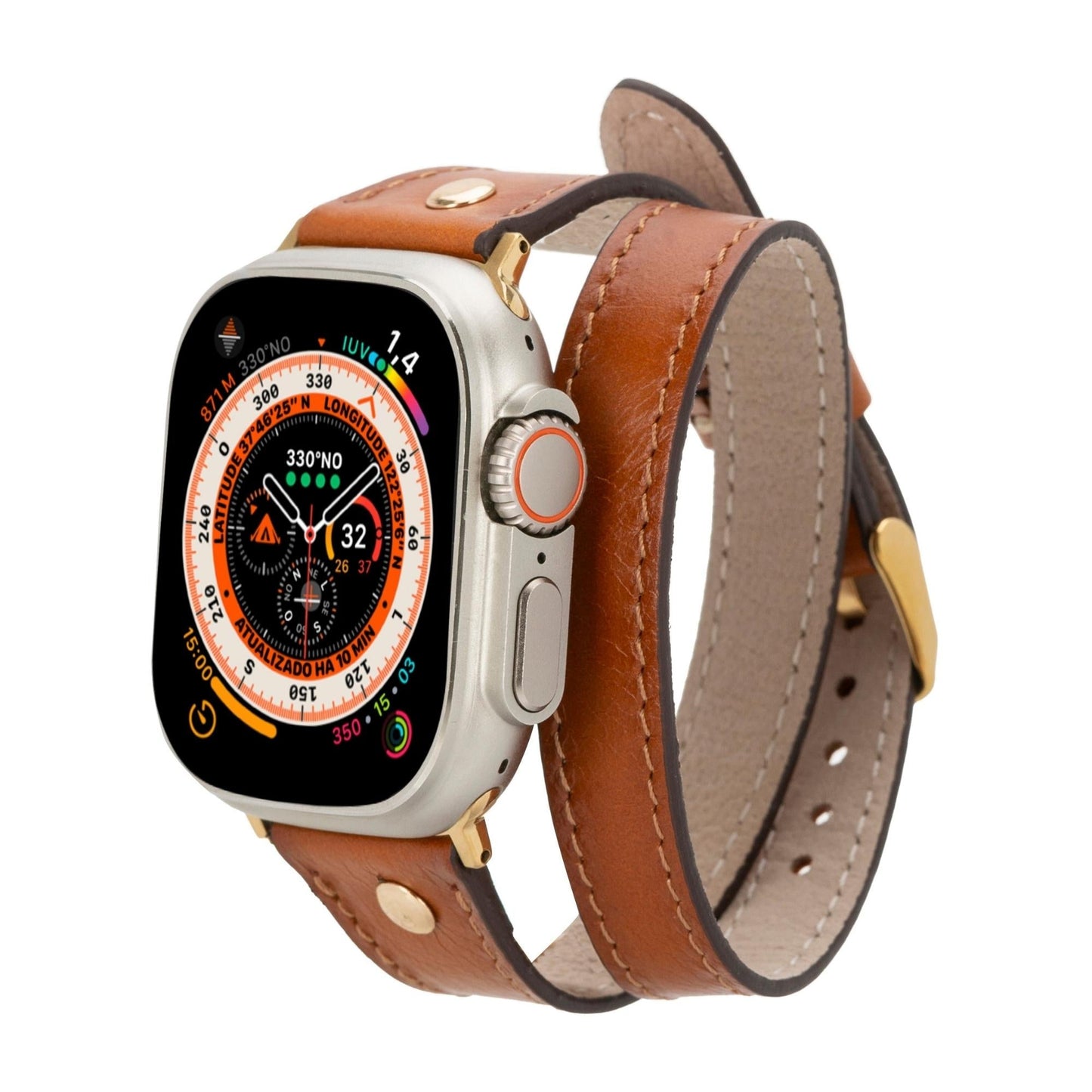 Syracuse Double Tour Leather Bands for Apple Watch 9, Ultra 2 and SE - Concordia Style Boutique
