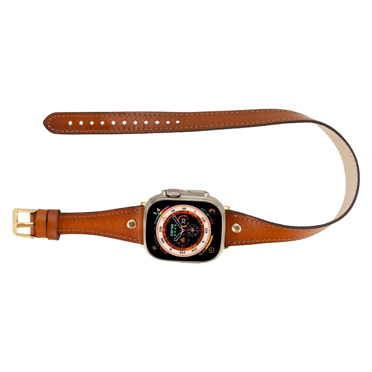 Syracuse Double Tour Leather Bands for Apple Watch 9, Ultra 2 and SE - Concordia Style Boutique