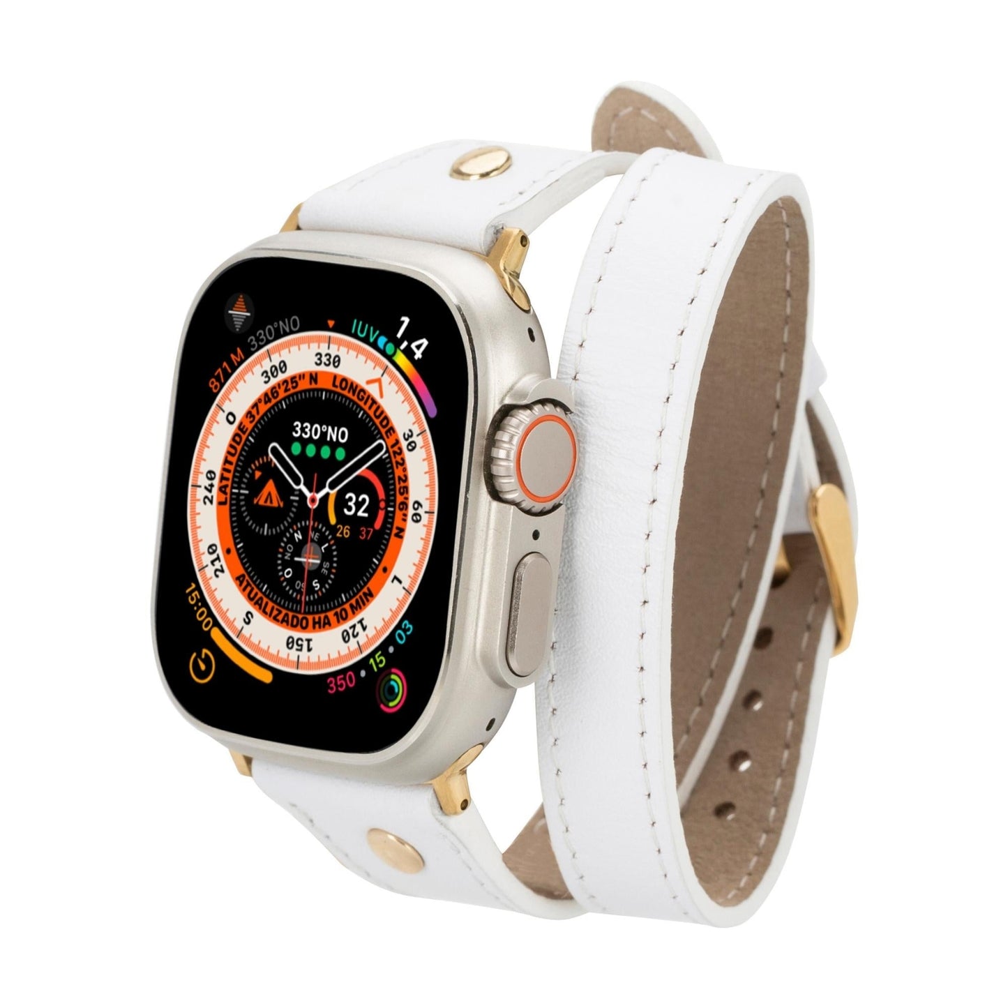 Syracuse Double Tour Leather Bands for Apple Watch 9, Ultra 2 and SE - Concordia Style Boutique