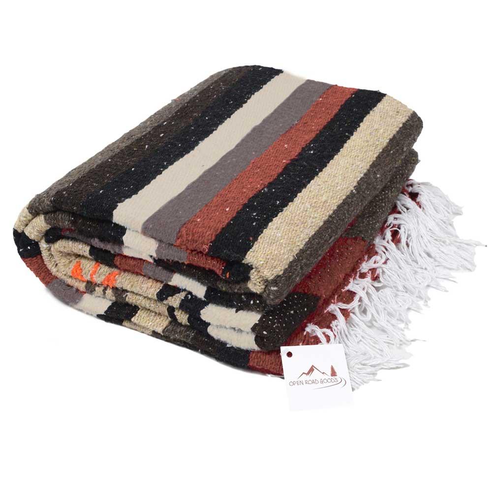 Tan Mexican Diamond Yoga Blanket - Concordia Style Boutique
