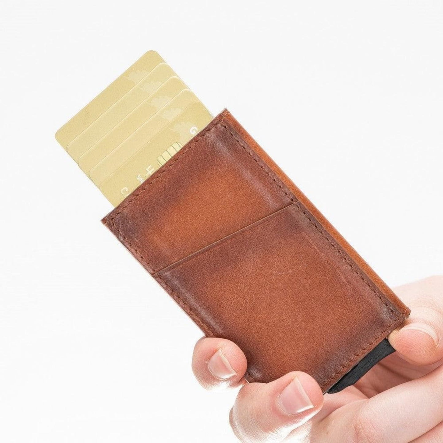 Telluride Leather Popup Cardholder for Men and Women - Concordia Style Boutique