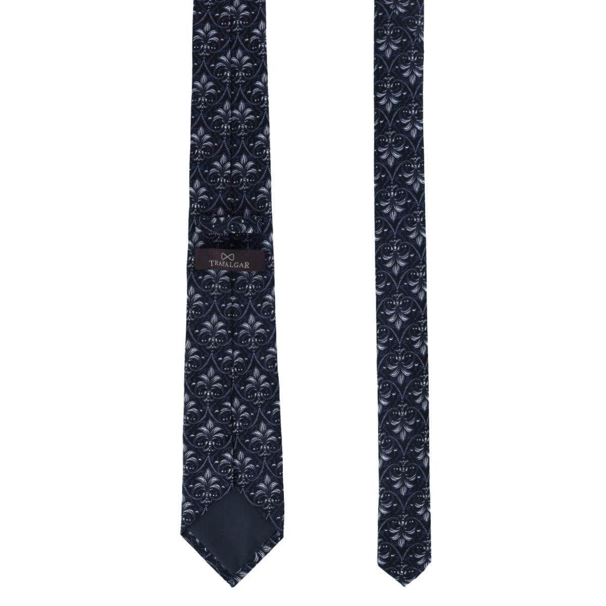 Domenico the Grande Damask Patterned Silk Necktie - Concordia Style Boutique