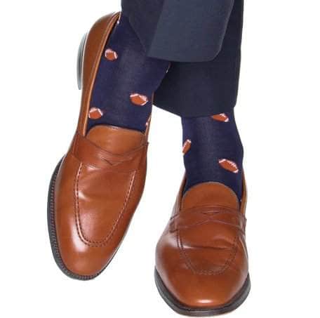 Touchdown Football Novelty Mercerized Cotton Mid-Calf Socks - Concordia Style Boutique
